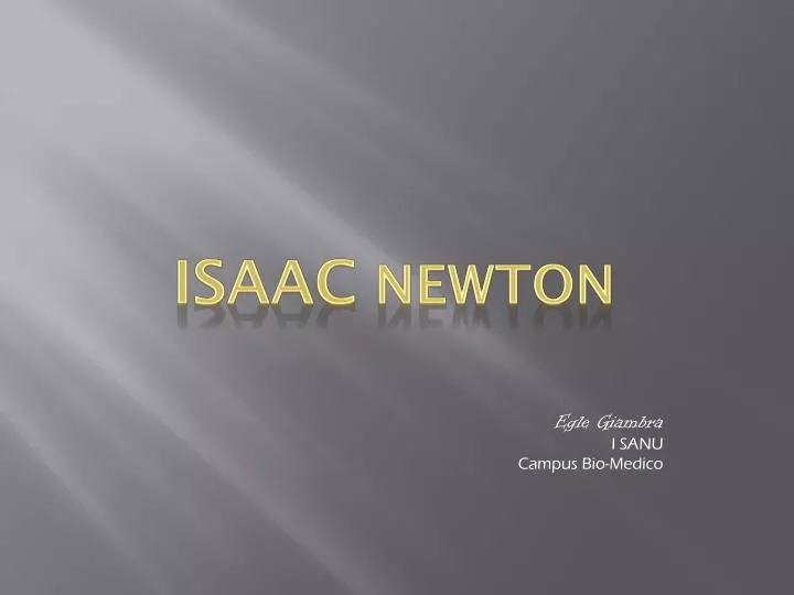 isaac newton