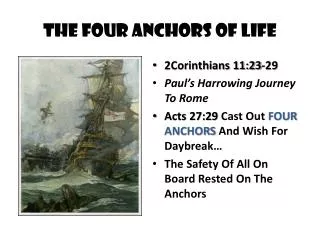 The Four Anchors Of Life