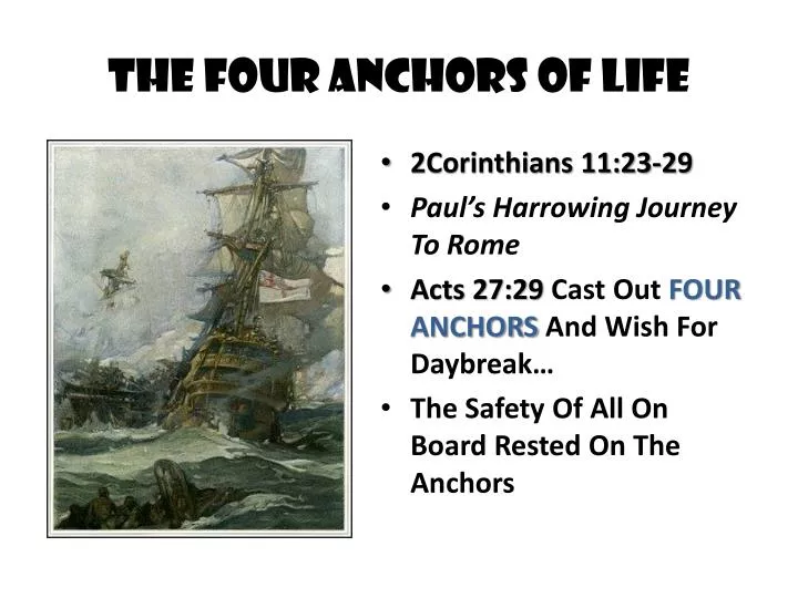 the four anchors of life