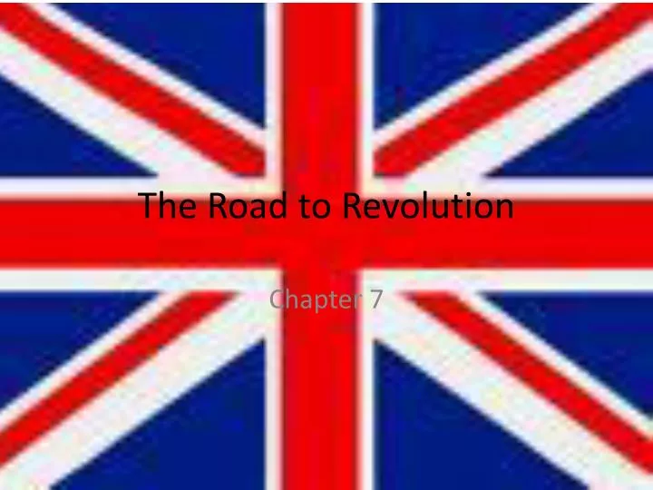 the road to revolution