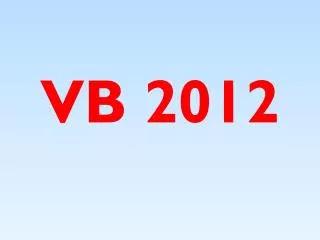 vb 2012