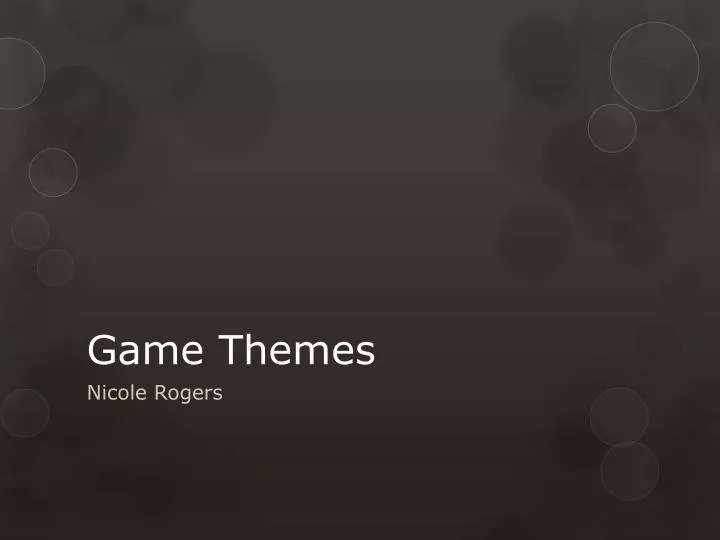 game themes