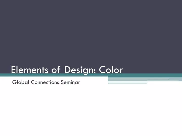 elements of design color