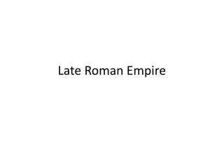 Late Roman Empire