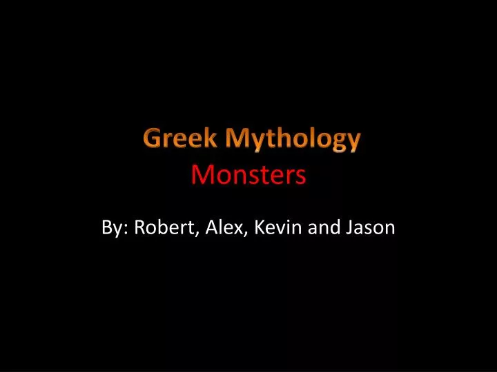 greek mythology monsters