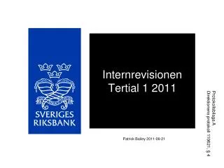 internrevisionen tertial 1 2011