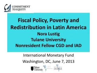 International Monetary Fund Washington, DC, June 7 , 2013