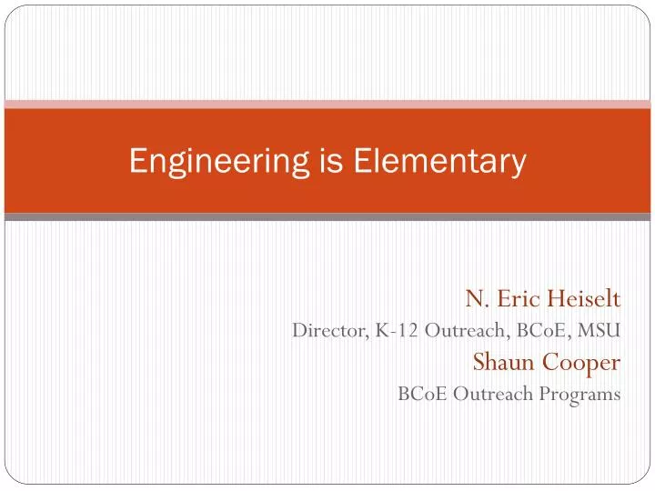 engineering is elementary