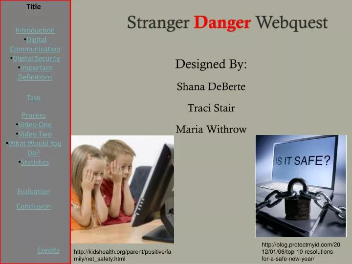 stranger danger webquest