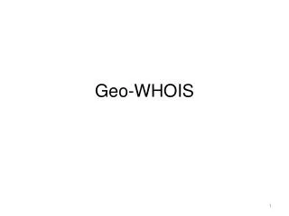 Geo-WHOIS