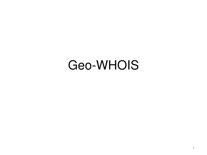 geo whois