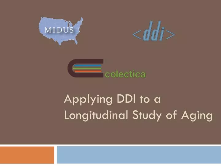 applying ddi to a longitudinal study of aging