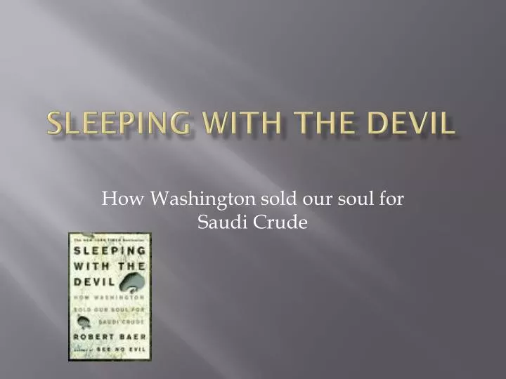 sleeping with the devil