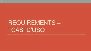 requirements i casi d uso