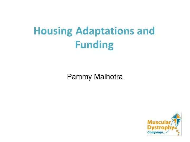 housing adaptations and funding