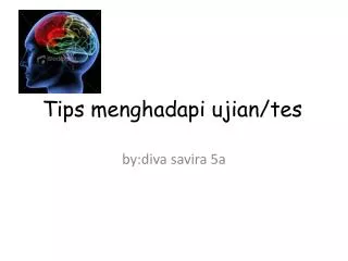 tips menghadapi ujian tes