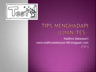 tips menghadapi ujian tes