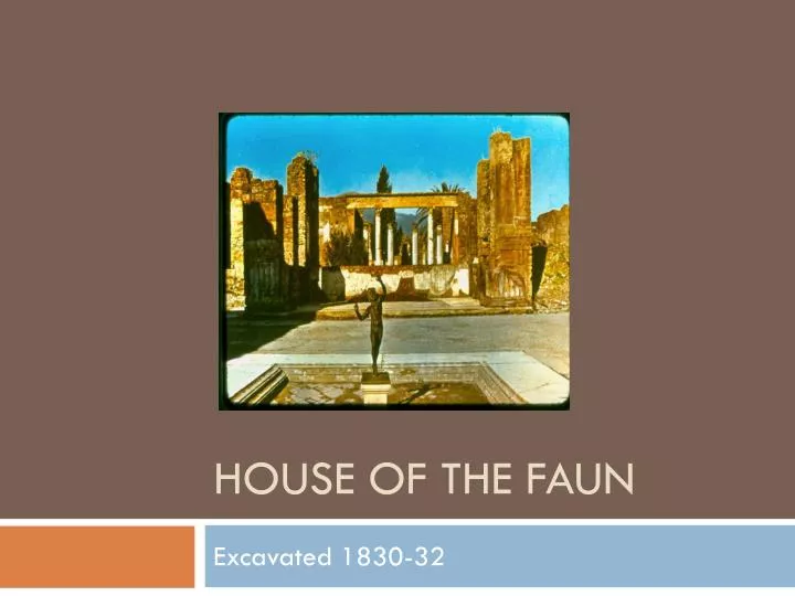 house of the faun