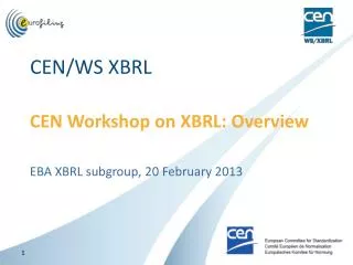 CEN/WS XBRL