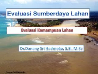 evaluasi sumberdaya lahan