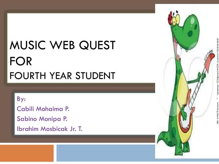 music w eb quest for fourth year student