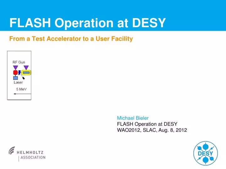 flash operation at desy