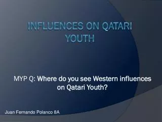 Influences on Qatari YOUTH