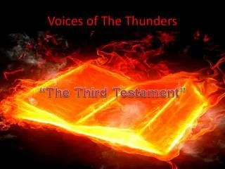 Voices of The Thunders