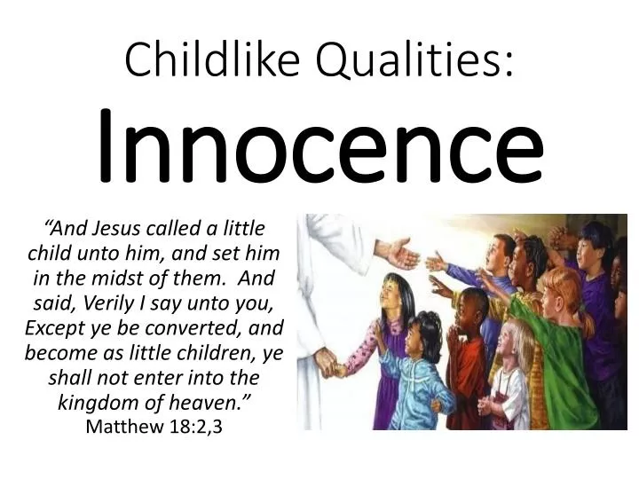childlike qualities innocence
