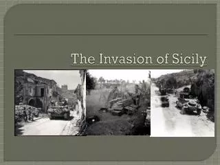 The Invasion of Sicily