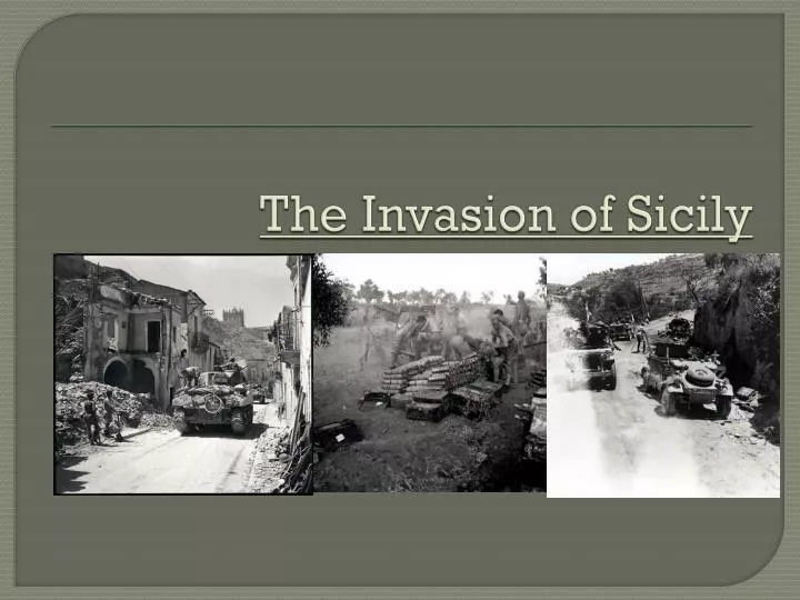 the invasion of sicily