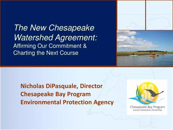 nicholas dipasquale director chesapeake bay program environmental protection agency