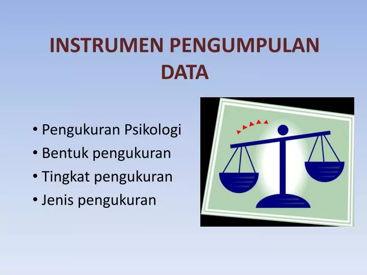 instrumen pengumpulan data