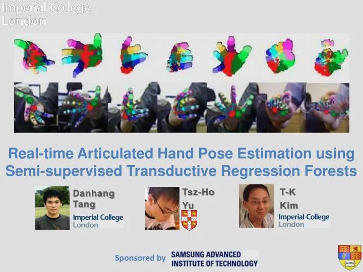 real time articulated hand pose estimation using semi supervised transductive regression forests