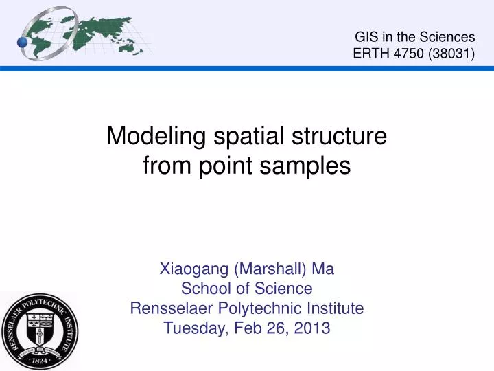 modeling spatial structure from point samples