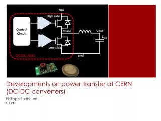 Developments on power transfer at CERN (DC-DC converters)