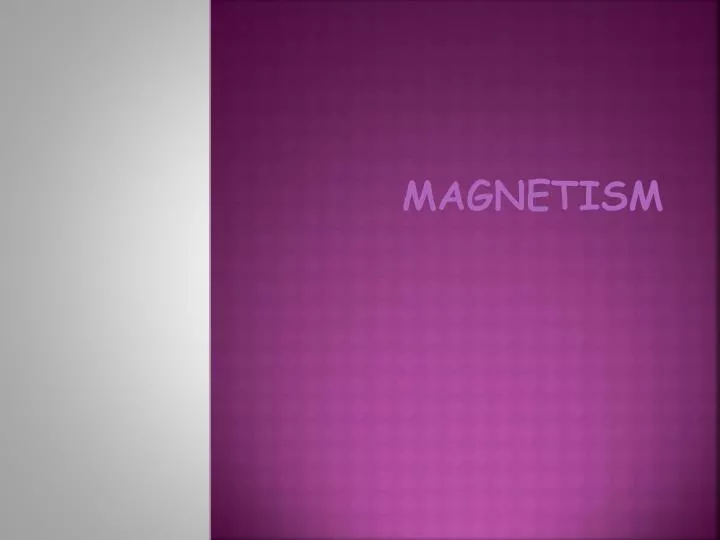 magnetism