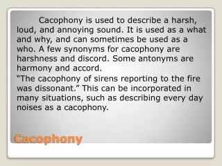 Cacophony