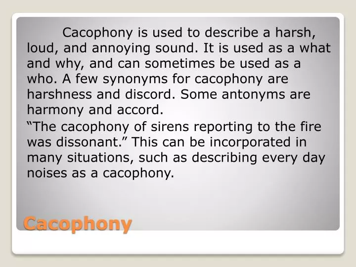 cacophony