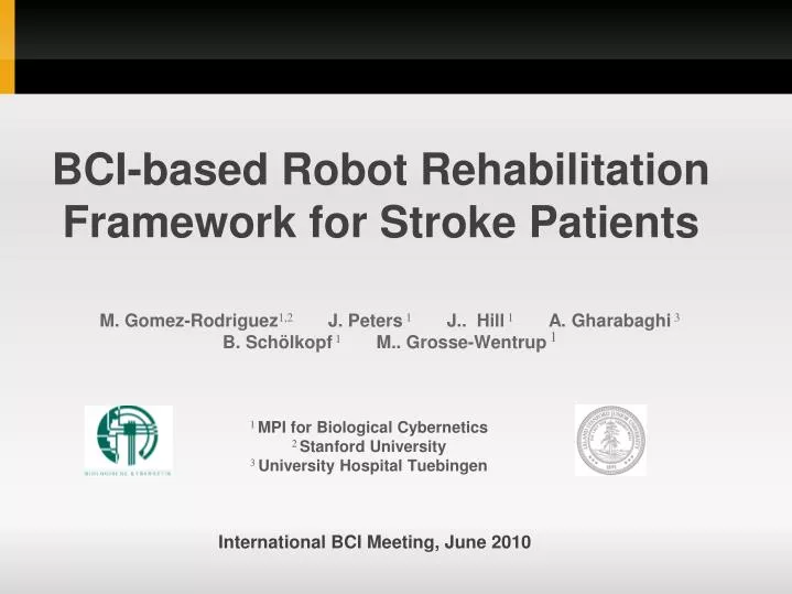 bci based r obot rehabilitation framework for stroke patients