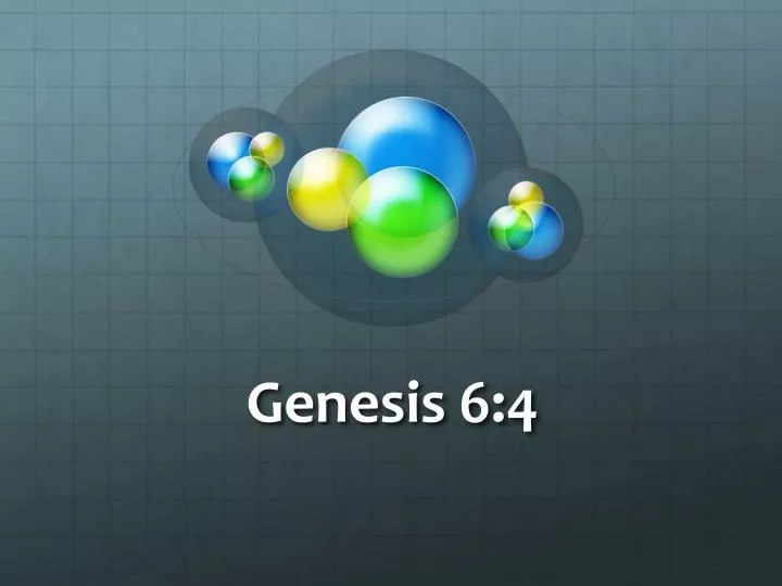 genesis 6 4