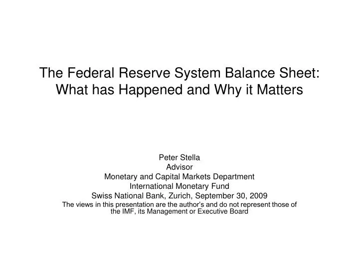 the federal reserve system balance sheet what has happened and why it matters