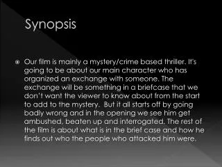 synopsis