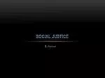 Social Justice - slide 1