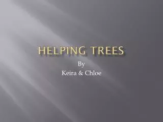 helping trees