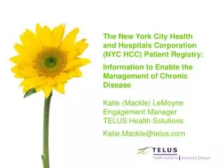 The New York City Health and Hospitals Corporation (NYC HCC) Patient Registry: