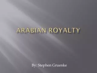Arabian Royalty