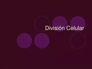divisi n celular