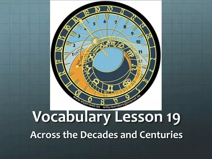 vocabulary lesson 19