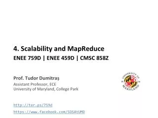 4 . Scalability and MapReduce